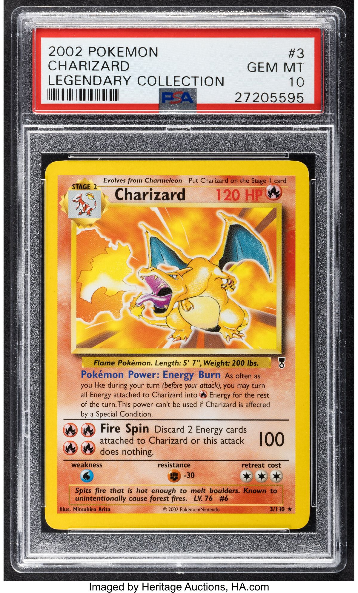 Charizard Holographic PSA 10